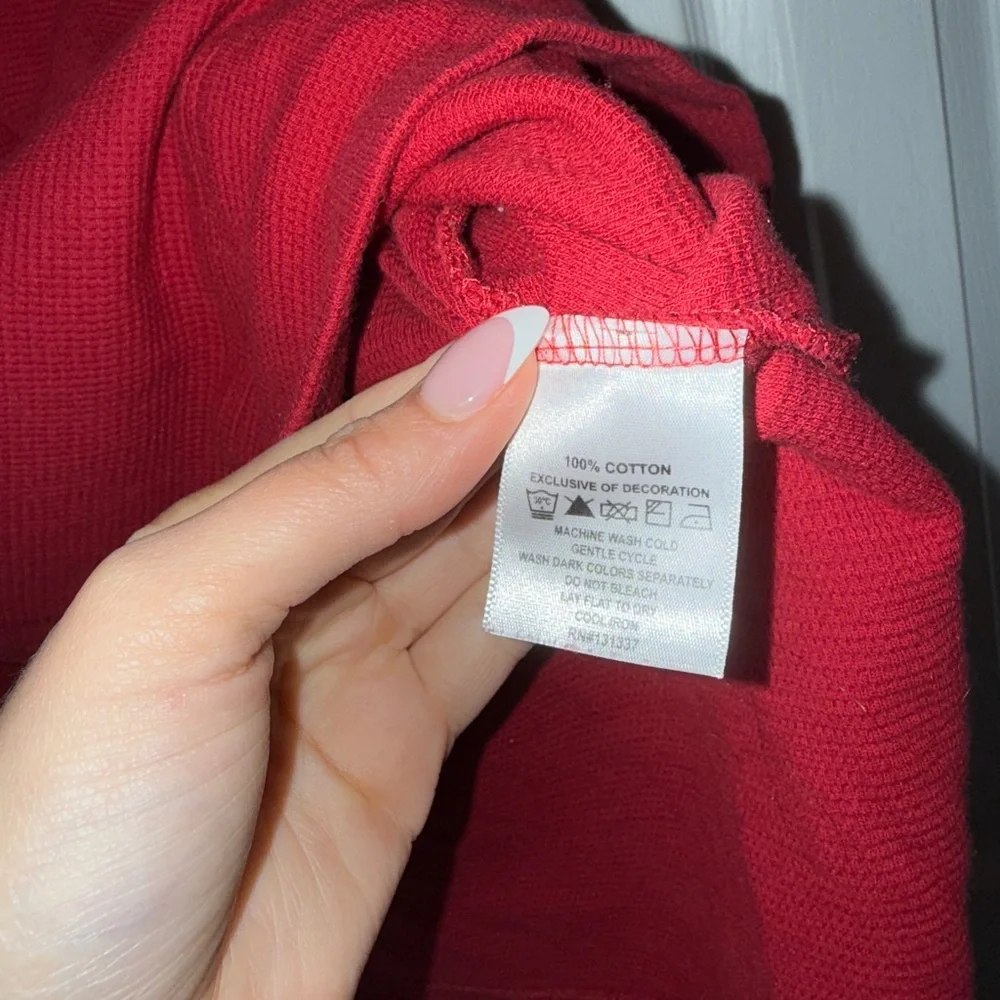 Women's Red Arkansas Razorbacks Long Sleeve Top - Picture 5 of 7